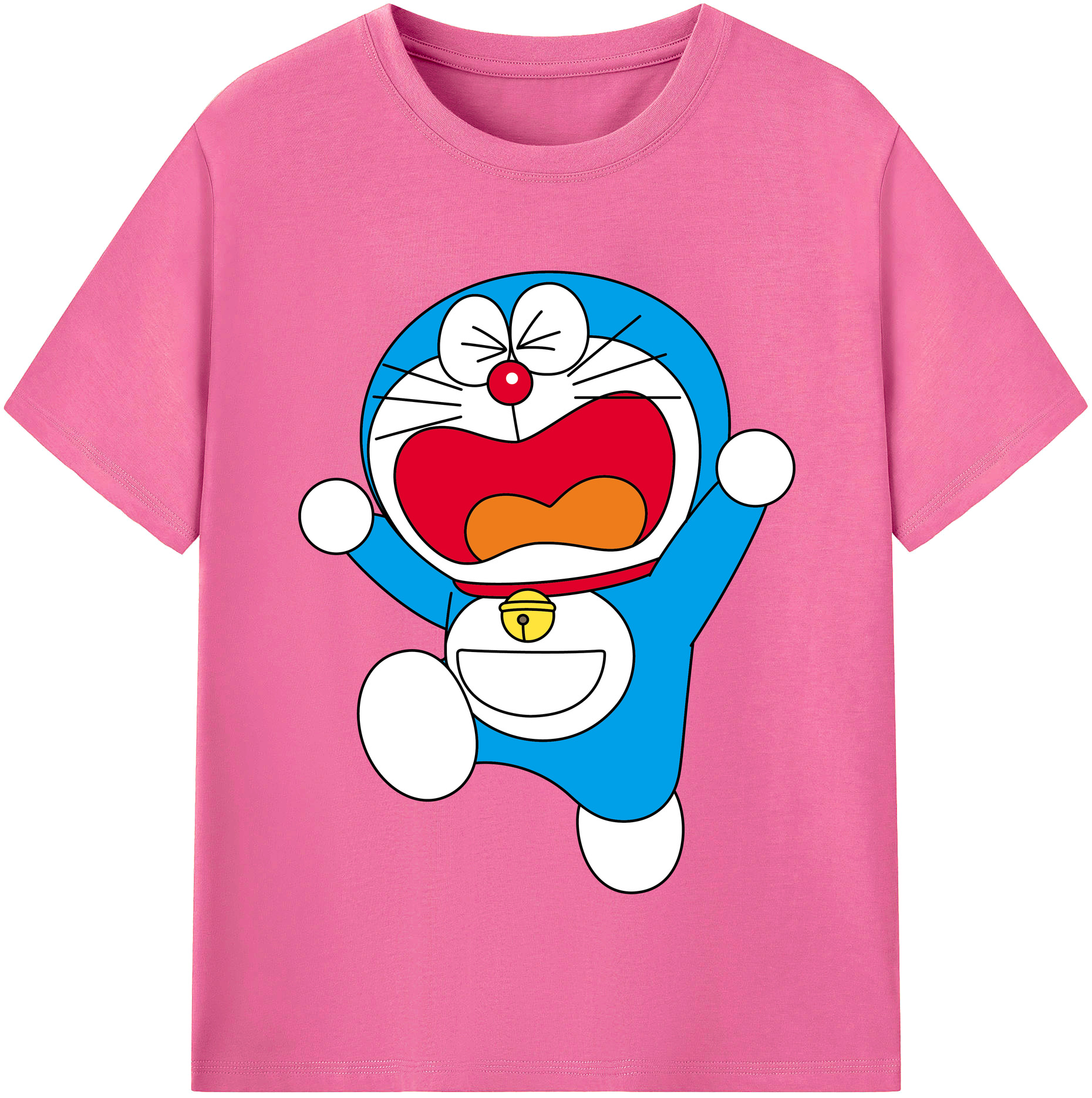 （画像用） ドラえもん Doraemon レディースカジュアルプリントTシャツ（綿100％）